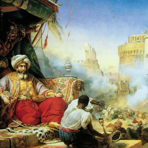 The massacre of the Mamluks at the Cairo citadel, ordered by Méhémet Ali Pasha in 1811 by Horace Vernet — Oil Painting Reproduction