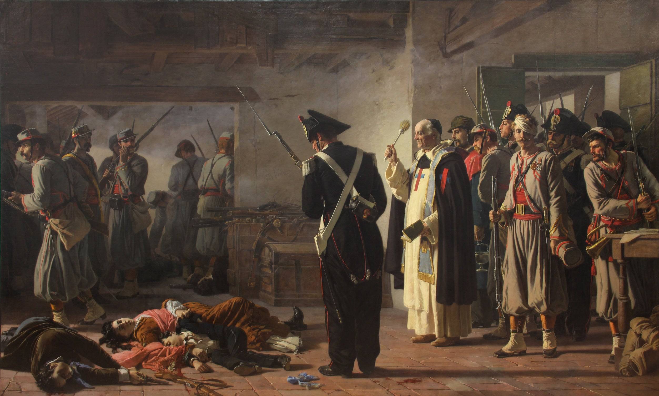 The massacre of the Tavani Arquati family - Carlo Ademollo