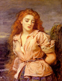 The Matyr of the Solway by John Everett Millais — hand-painted portrait oil painting reproduction on canvas