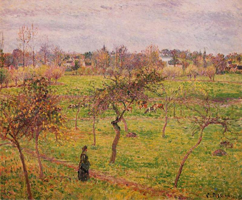 The Meadow at Eragny - Camille Pissarro