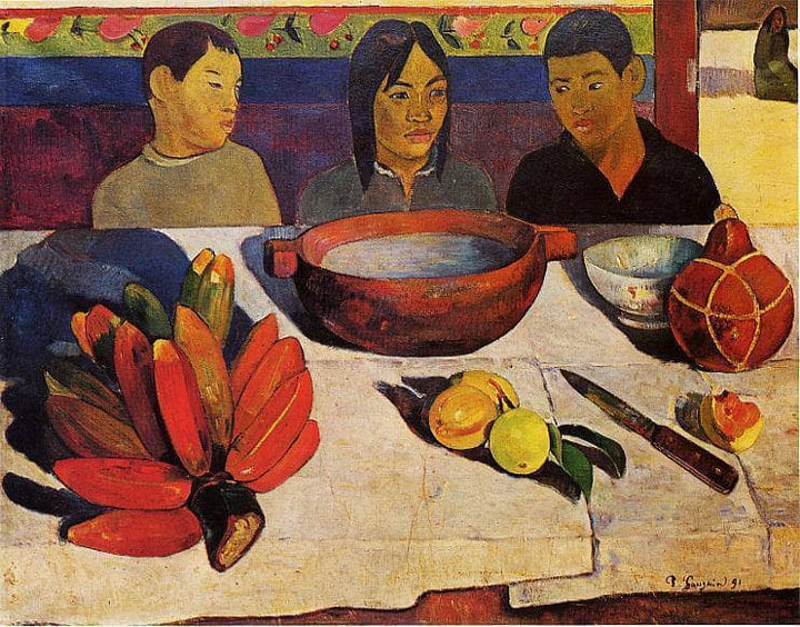 The Meal (The Bananas) by Paul Gauguin — hand-painted portrait oil painting reproduction on canvas