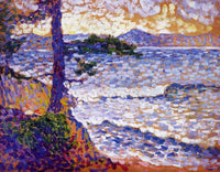 The Mediterranean Coast by Henri-Edmond Cross — hand-painted landscape oil painting reproduction on canvas