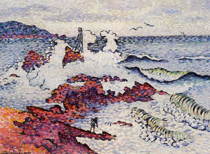 The Mediterranean, East Wind by Henri-Edmond Cross — hand-painted landscape oil painting reproduction on canvas