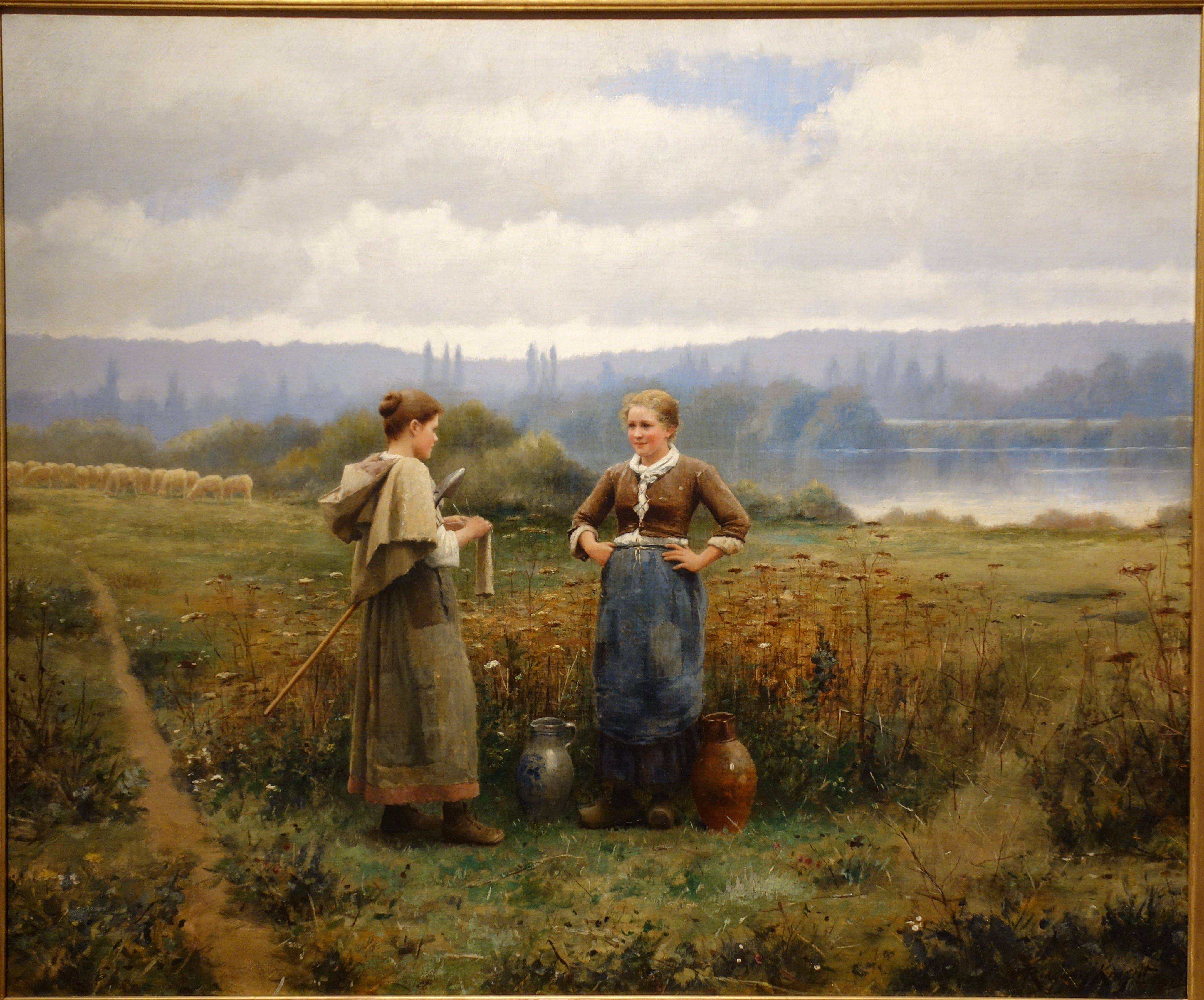 The meeting - Daniel Ridgway Knight