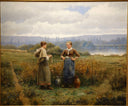 The meeting by Daniel Ridgway Knight — female oil painting wall art, Realism