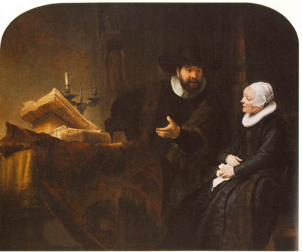 The Mennonite Preacher Anslo and his Wife - Rembrandt