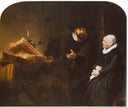 The Mennonite Preacher Anslo and his Wife by Rembrandt — hand-painted portrait oil painting reproduction on canvas