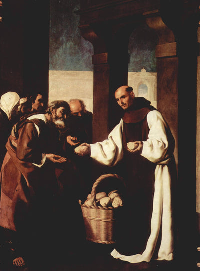 The mercy of Fra Martin de Vizcaya in dining room