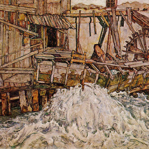 The Mill by Egon Schiele — Oil Painting Reproduction