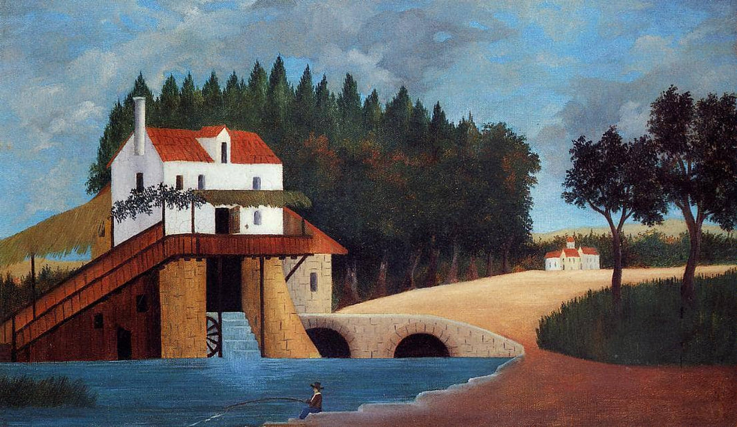 The Mill by Henri Rousseau — hand-painted landscape oil painting reproduction on canvas