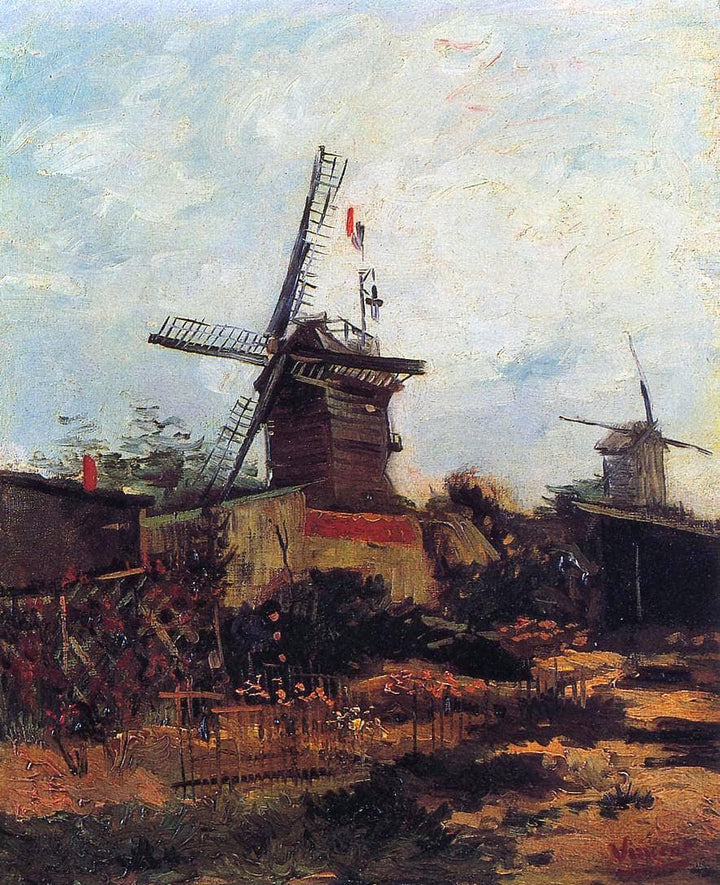The Mill of Blute End by Vincent van Gogh — hand-painted architectural oil painting reproduction on canvas