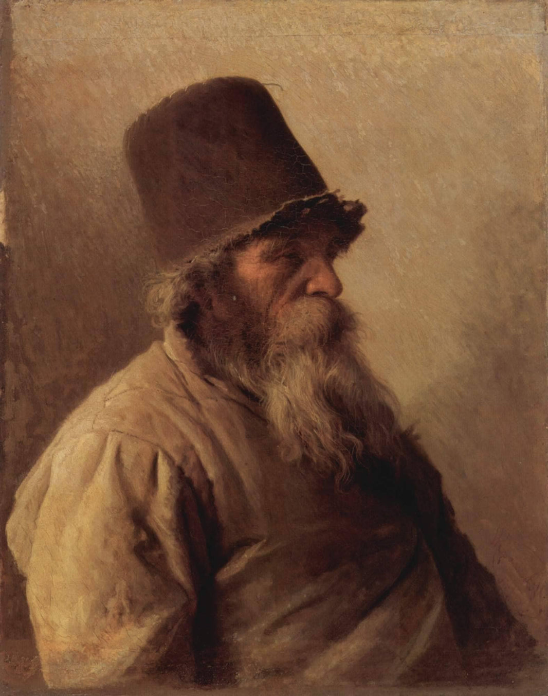 The Miller by Ivan Kramskoy — hand-painted portrait oil painting reproduction on canvas