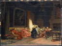 The Missionary's Adventures by Jehan Georges Vibert — vintage oil painting wall art, Academicism