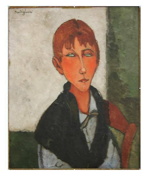 The Mistress by Amedeo Modigliani — hand-painted portrait oil painting reproduction on canvas
