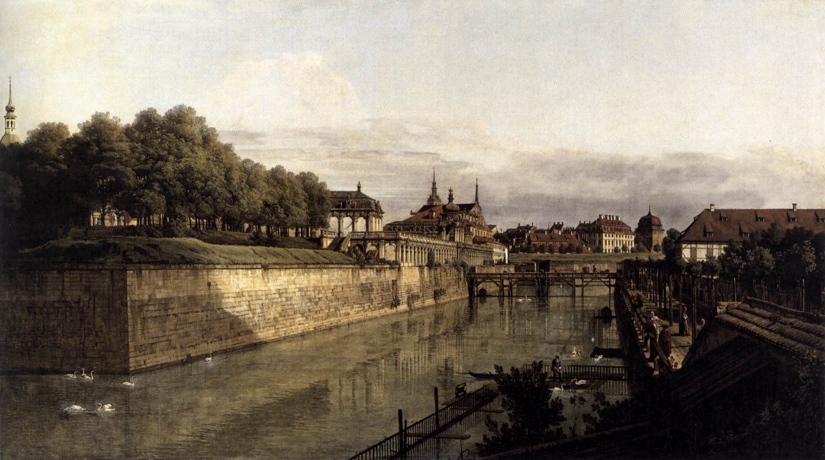 The Moat of the Zwinger in Dresden - Bernardo Bellotto