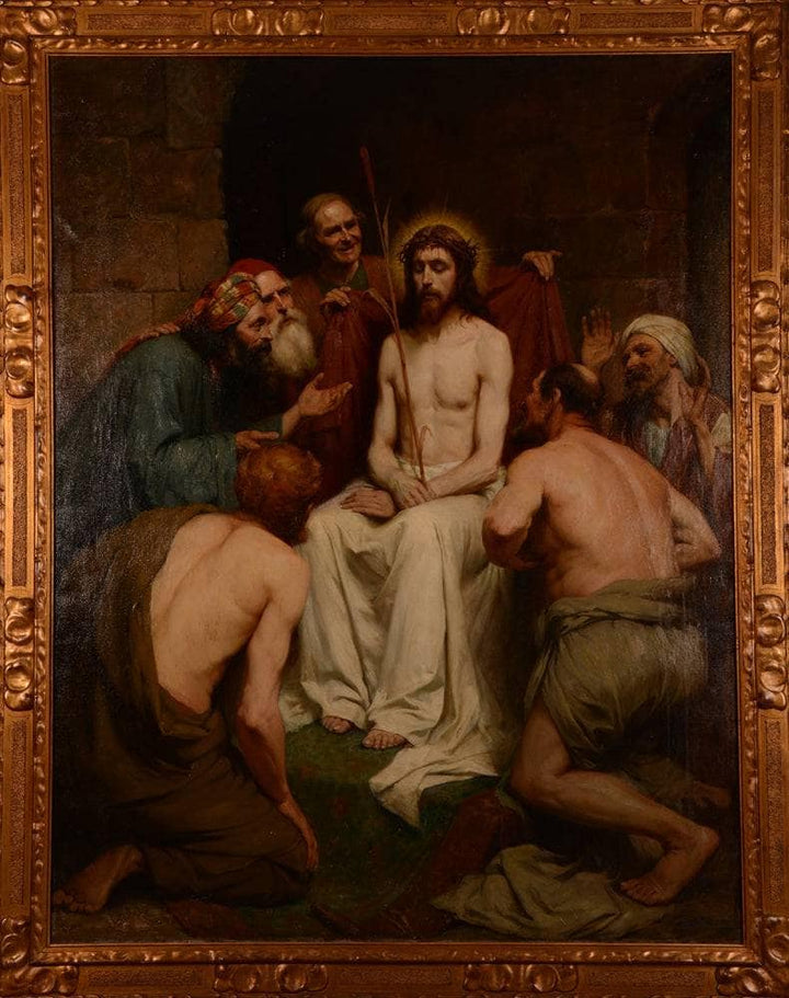 The Mocking of Christ by Leo Steel — hand-painted cultural oil painting reproduction on canvas