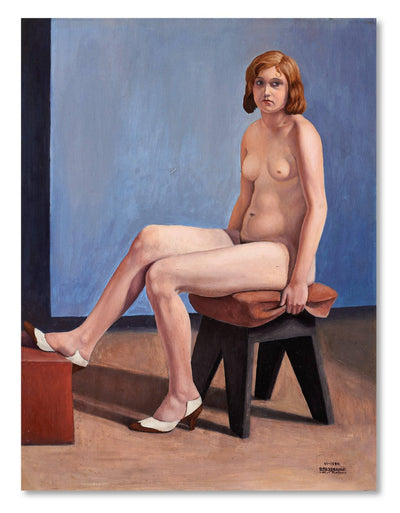 The model by Cagnaccio di San Pietro — oil painting reproduction