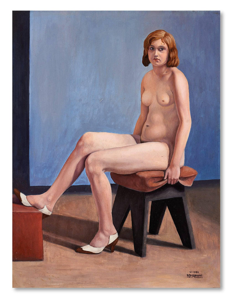 The model on gallery wrap