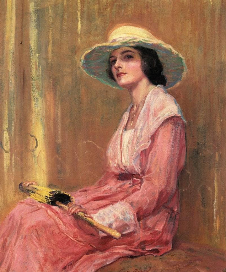 The Model by Guy Rose — hand-painted portrait oil painting reproduction on canvas