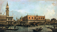 The Molo and the Piazzetta San Marco, Venice by Canaletto — hand-painted architectural oil painting reproduction on canvas