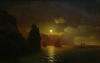 The monastery of George. Cape Fiolent by Ivan Aivazovsky — hand-painted eco oil painting reproduction on canvas
