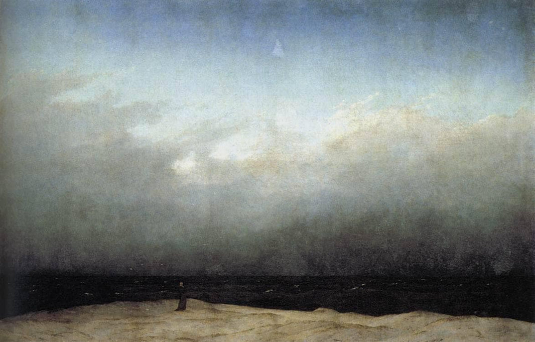 The Monk by the Sea by Caspar David Friedrich — hand-painted landscape oil painting reproduction on canvas