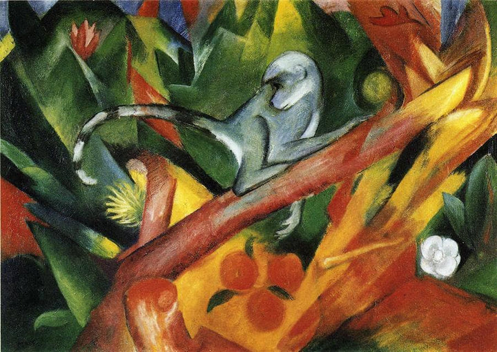 The Monkey by Franz Marc — hand-painted abstract oil painting reproduction on canvas