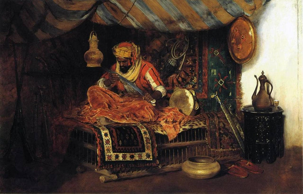 The Moorish Warrior by William Merritt Chase — hand-painted photography oil painting reproduction on canvas