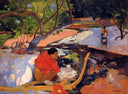 The morning by Paul Gauguin — rural oil painting wall art, Post Impressionism