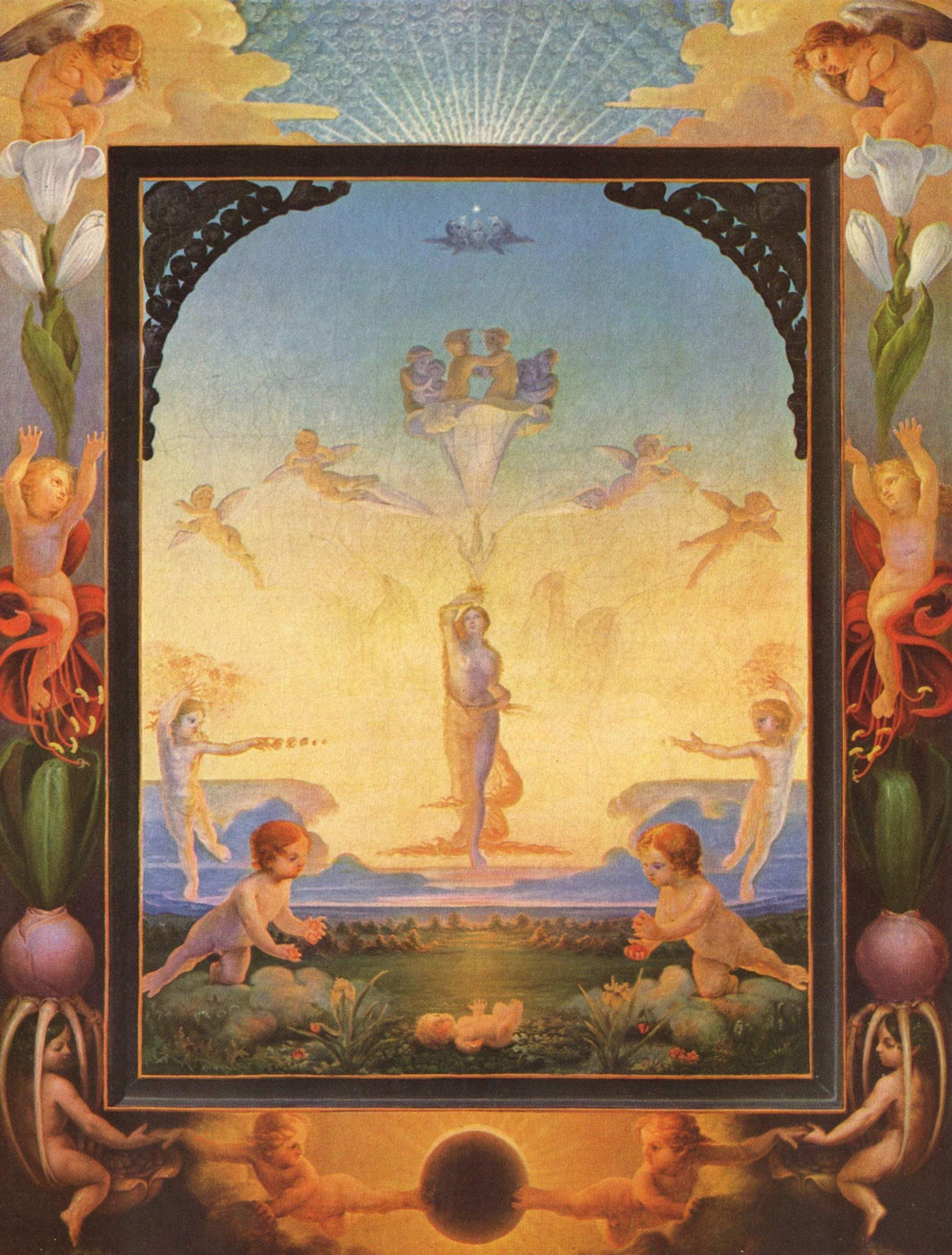 The Morning by Philipp Otto Runge — hand-painted abstract oil painting reproduction on canvas