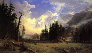 The Morteratsch Glacier, Upper Engadine Valley, Pontresina - Albert Bierstadt