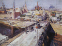 The Moskva River Bridge by Konstantin Korovin — city oil painting wall art, Impressionism