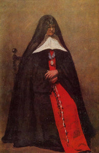 The Mother Superior of the Convent of the Annonciades by Camille Corot — hand-painted cultural oil painting reproduction on canvas