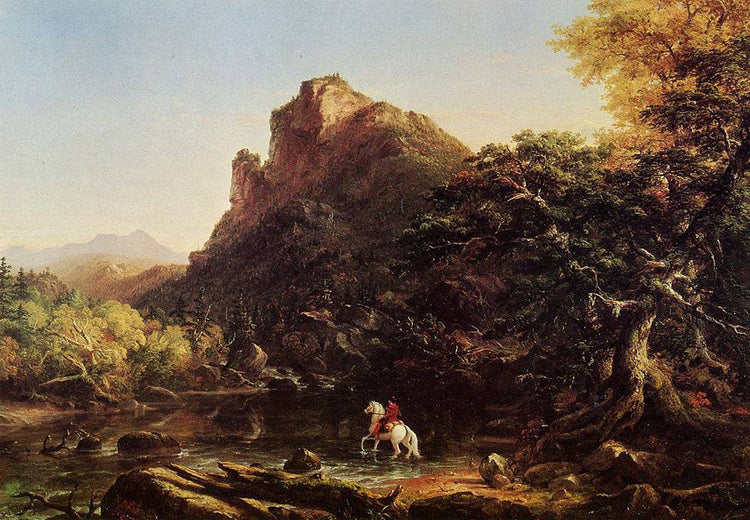 The Mountain Ford - Thomas Cole