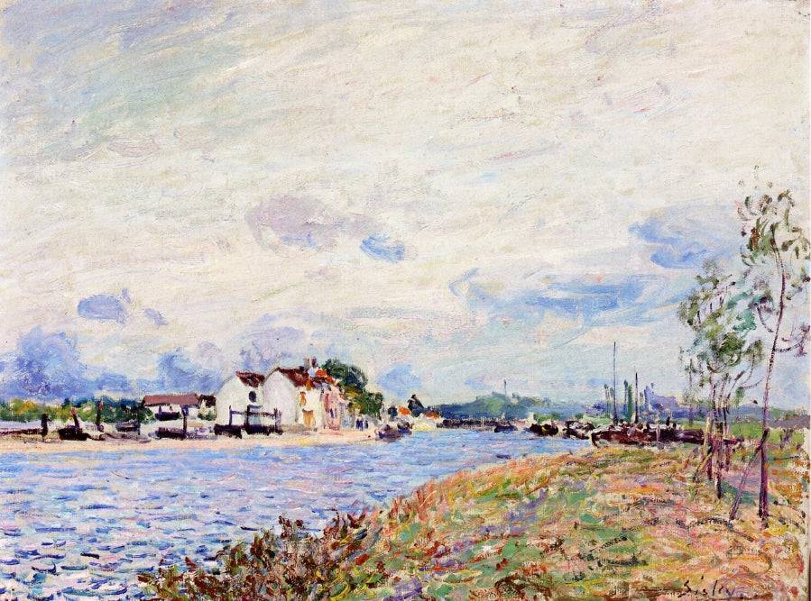 The Mouth of the Loing at Saint Mammes - Alfred Sisley