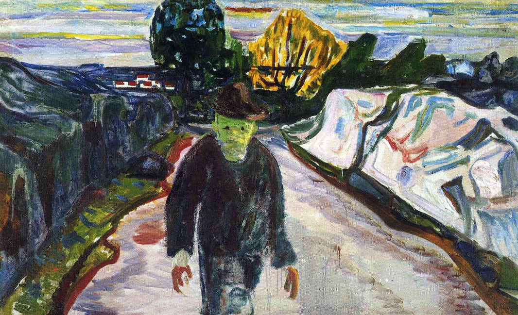 The Murderer by Edvard Munch — hand-painted abstract oil painting reproduction on canvas