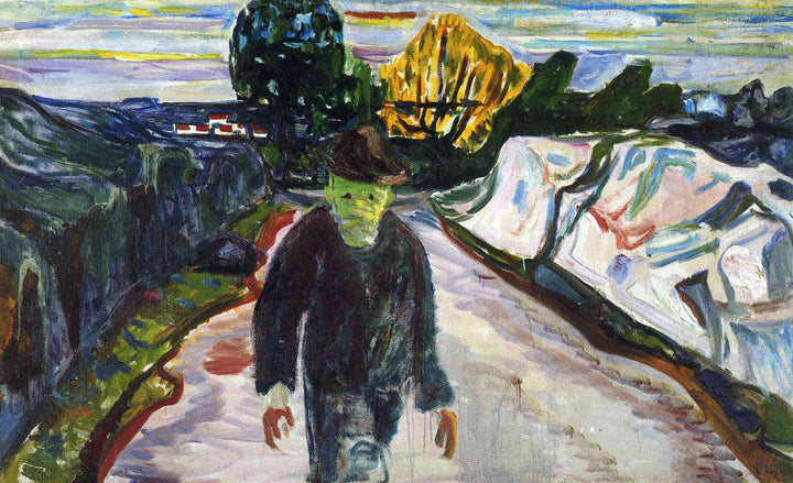 The Murderer by Edvard Munch — hand-painted abstract oil painting reproduction on canvas