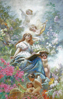 The Muse of Poesie by Konstantin Makovsky — hand-painted cultural oil painting reproduction on canvas