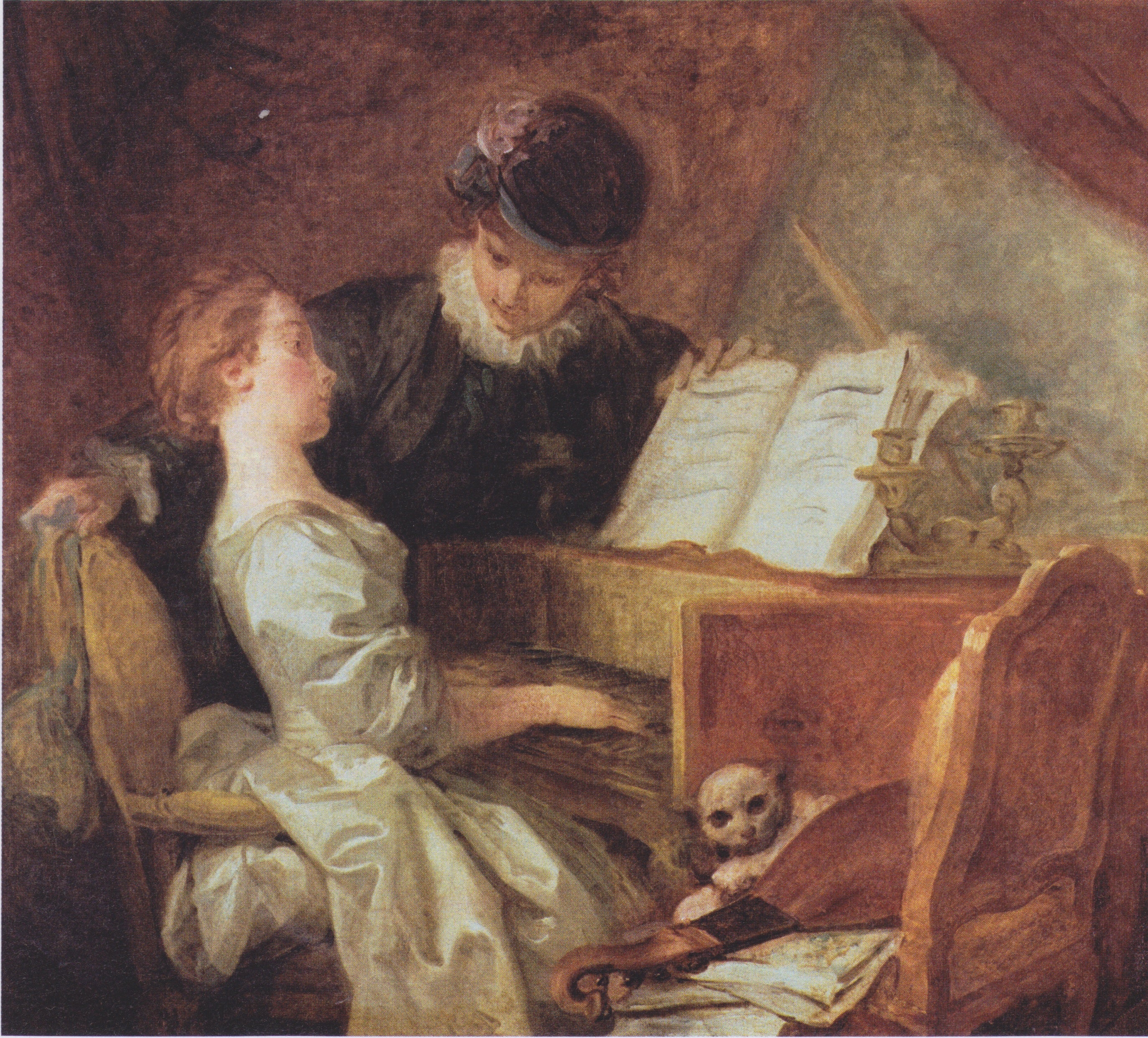 The Music Lesson - Jean-Honore Fragonard