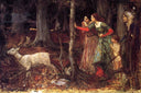 The Mystic Wood by John William Waterhouse — group oil painting wall art, Romanticism