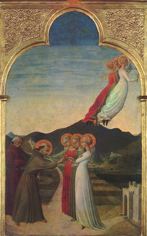 The mystical marriage of Saint Francis of Assisi - Il Sassetta (Stefano di Giovanni)