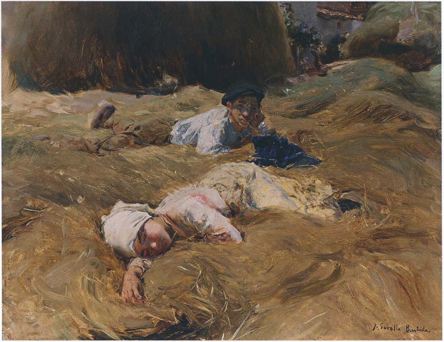 The nap, Asturias - Joaquín Sorolla