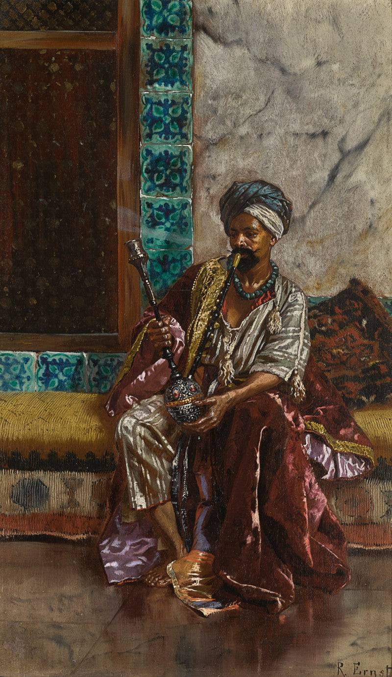 The Nargilah Smoker - Rudolf Ernst