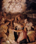 The Nativity With The Adoration Of The Shepherds by Giorgio Vasari — hand-painted cultural oil painting reproduction on canvas