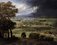 The New Château at Saint-germain-en-laye by Adam van der Meulen — hand-painted botanical oil painting reproduction on canvas