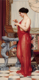 The New Perfume by John William Godward, male oil painting wall art, Neoclassicism
