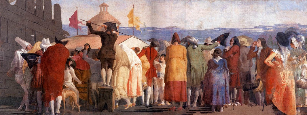 The New World by Giovanni Domenico Tiepolo, hand-painted cultural oil painting reproduction on canvas