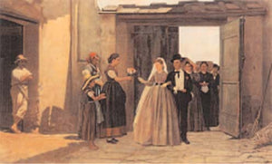 The newlyweds - Silvestro Lega