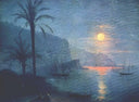 The Nice at night by Ivan Aivazovsky — hand-painted botanical oil painting reproduction on canvas