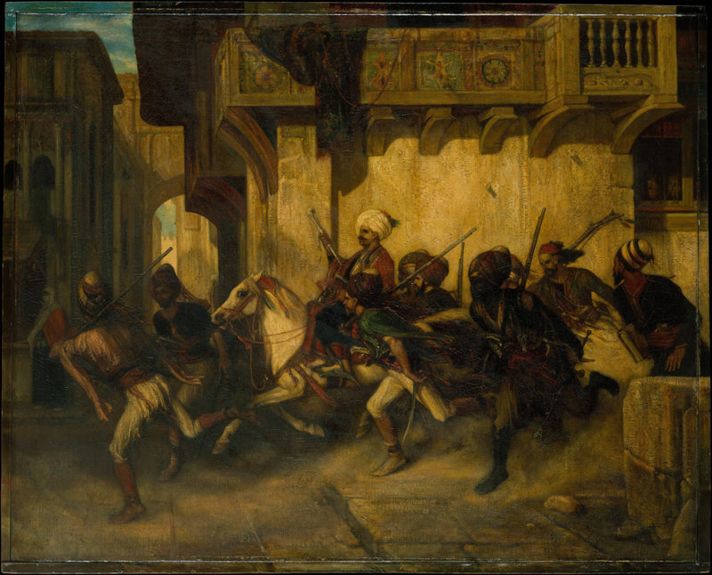 The Night Patrol at Smyrna on gallery wrap